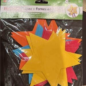 Home Party Star Shapes - Yellow, Red, Blue, Orange